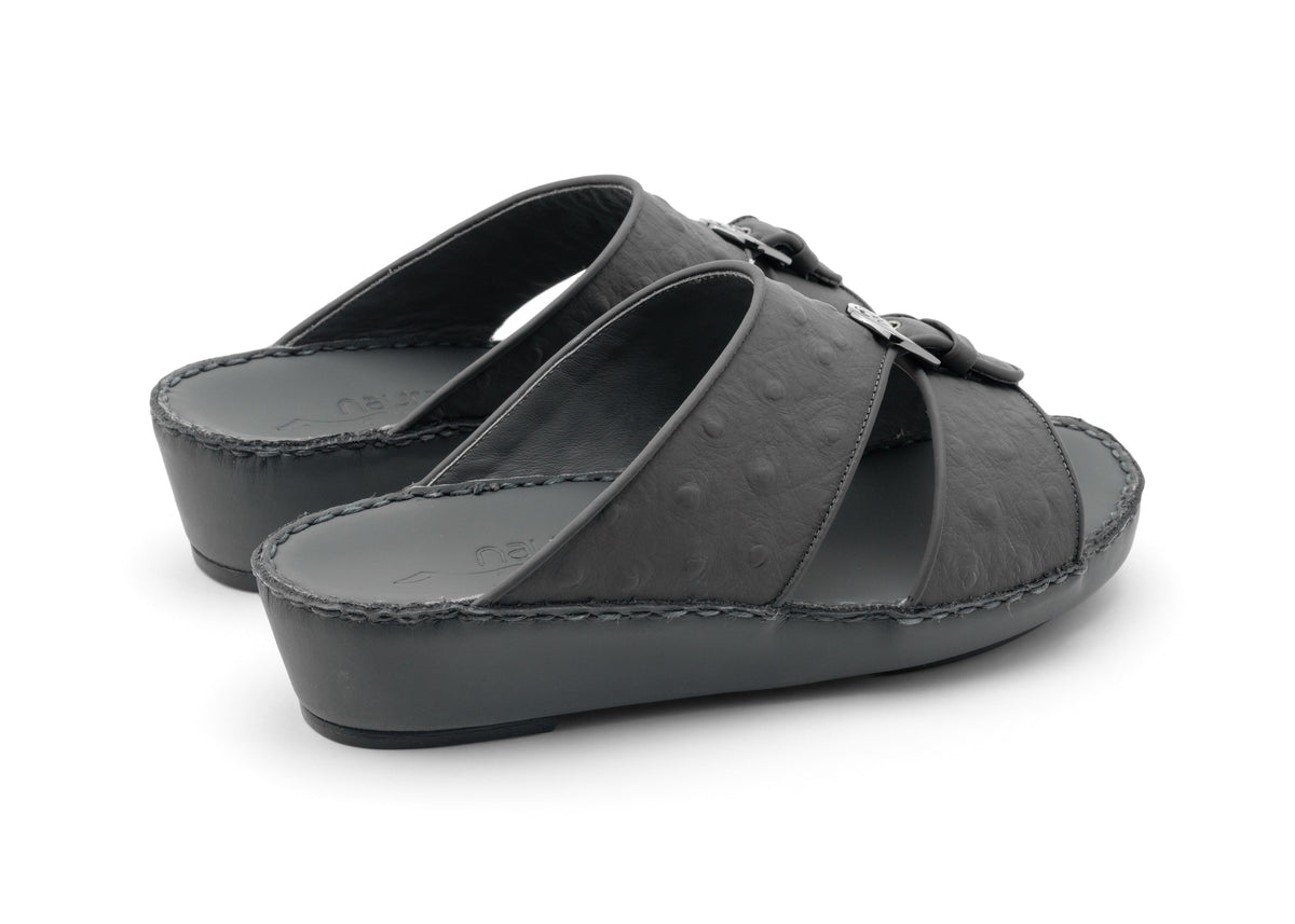 Kids Leather Sandals TL 1493 IOO - Dark Grey