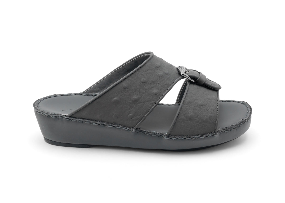 Kids Leather Sandals TL 1493 IOO - Dark Grey