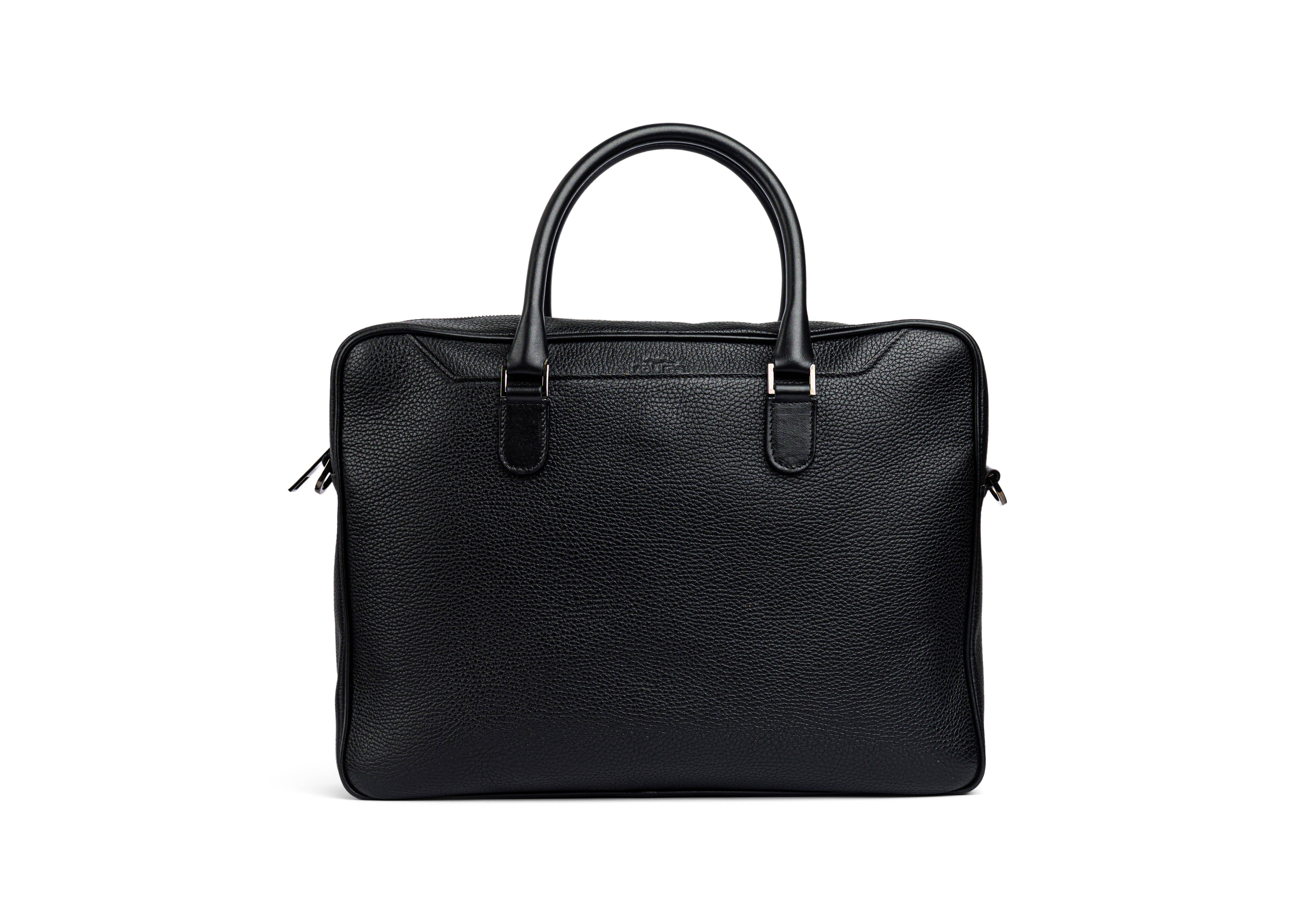 Man Business Leather Bag 1 Zip 1002