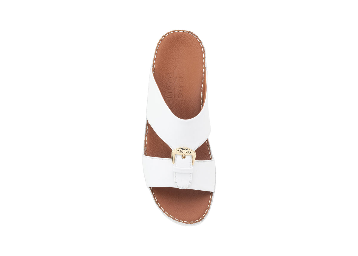 Men Leather Sandals M1493 C - White