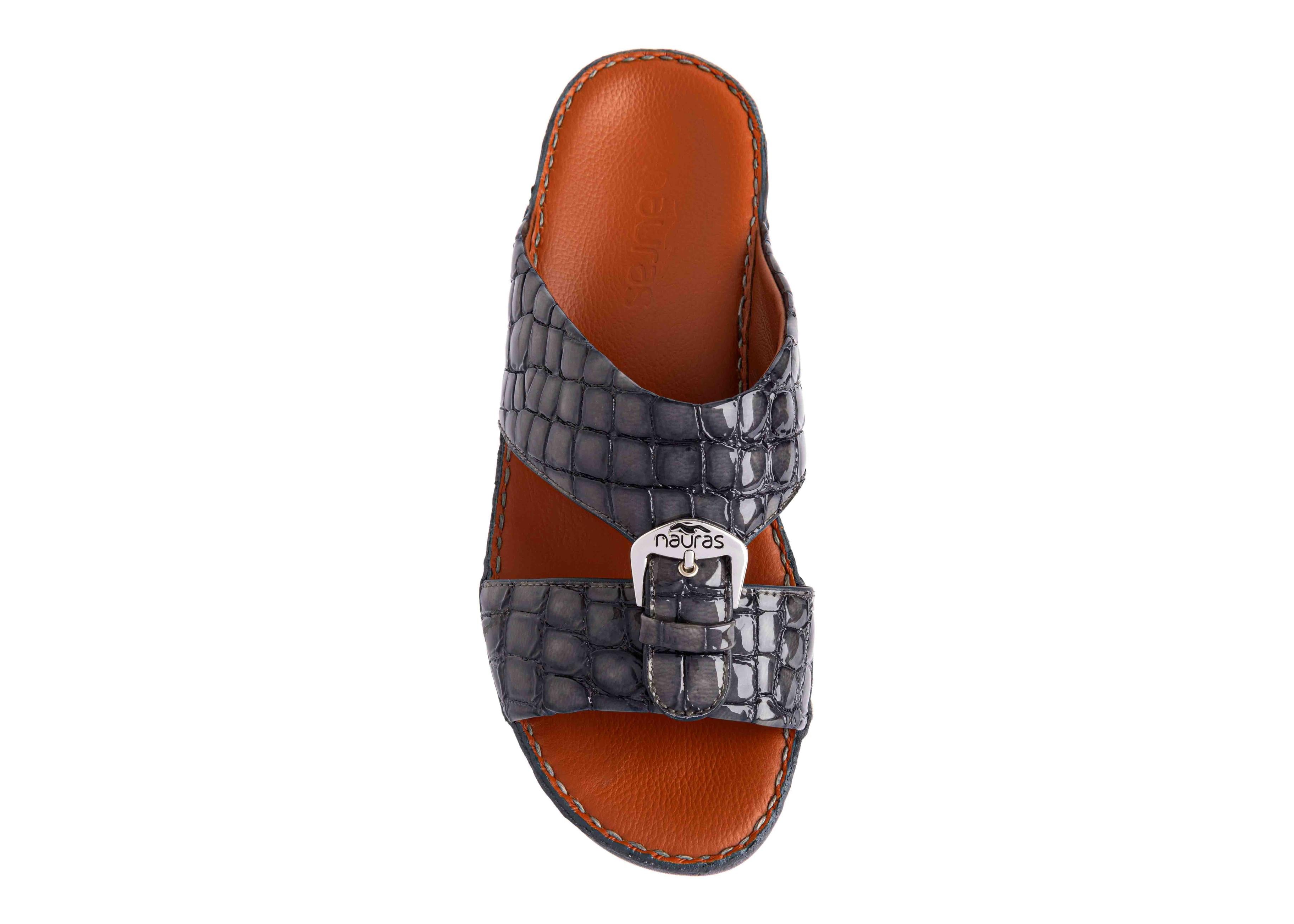 Men Leather Sandal M1493 LAK