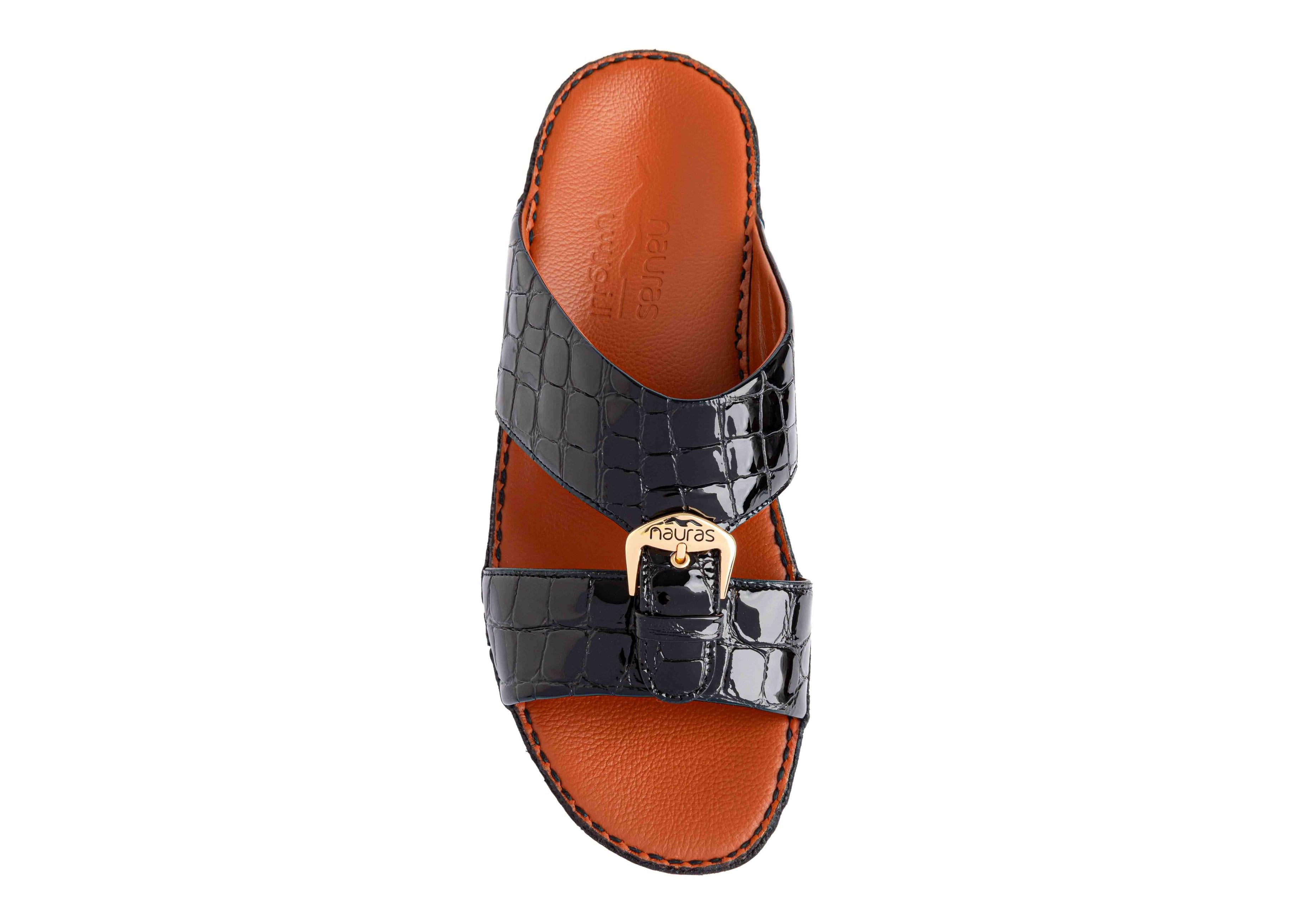 Men Leather Sandal M1493 LAK