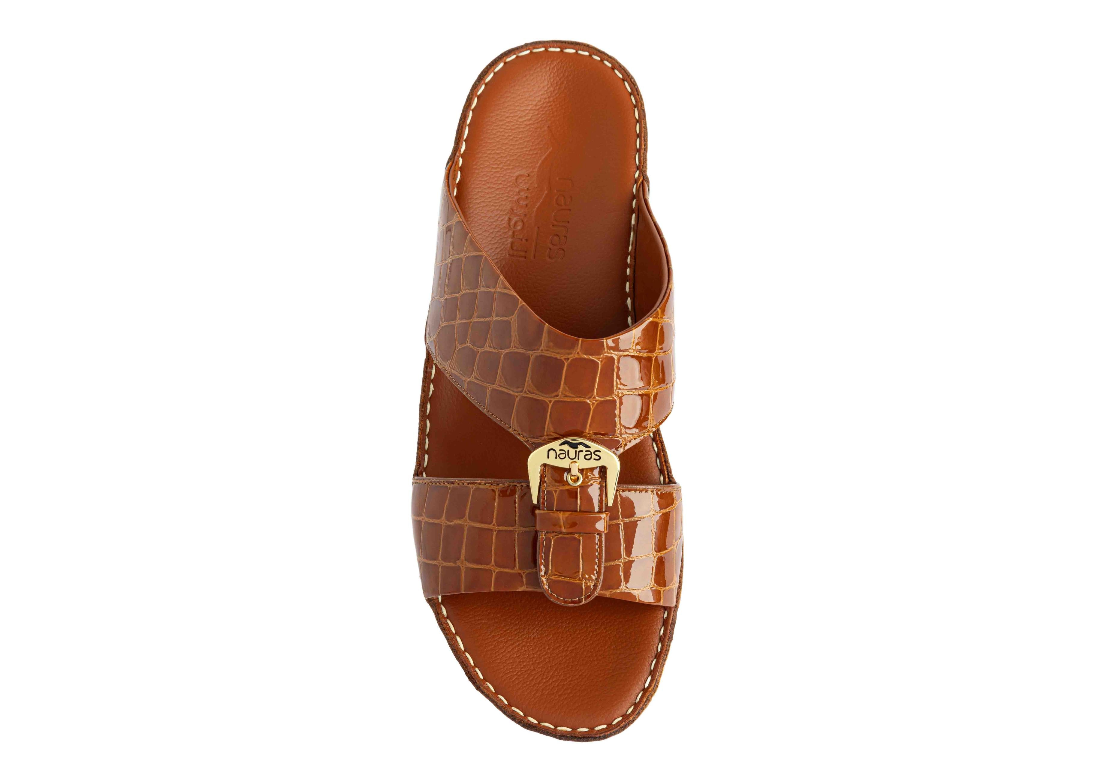 Men Leather Sandal M1493 LAK