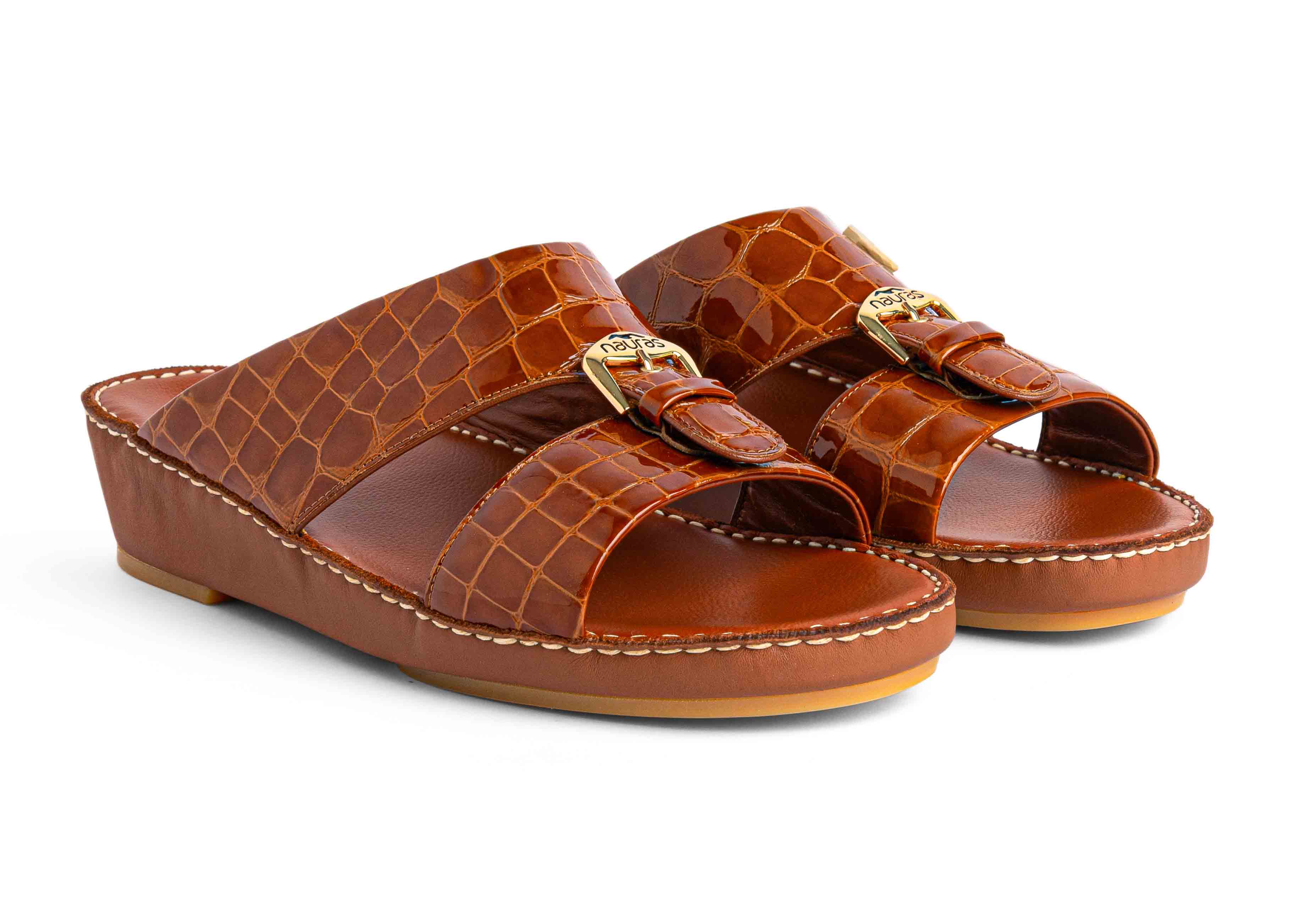 Men Leather Sandal M1493 LAK