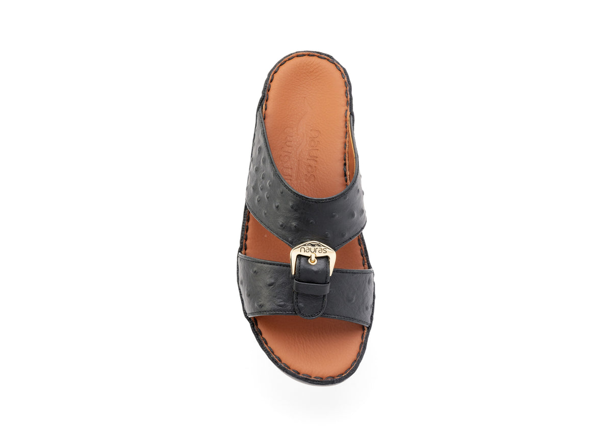 Kids Leather Sandals TL 1493 I.O - Black