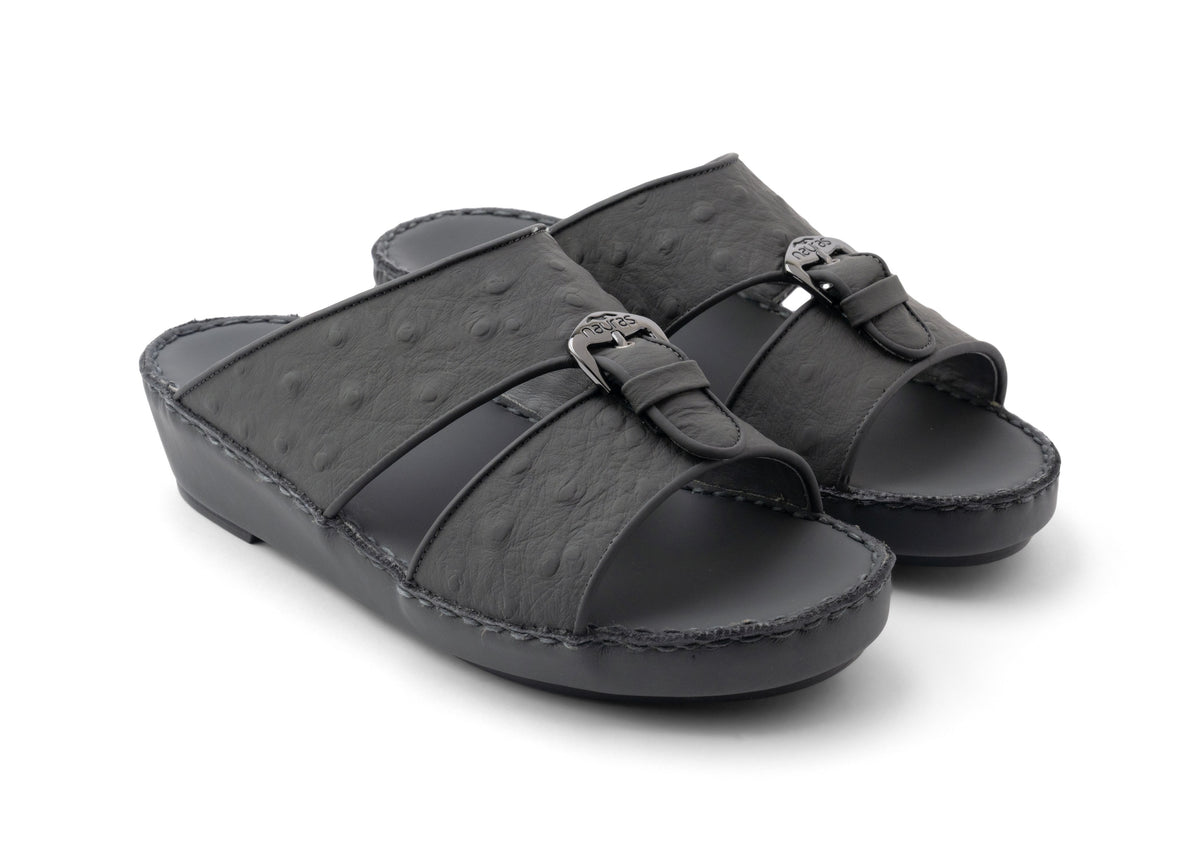 Kids Leather Sandals TL 1493 IOO - Dark Grey