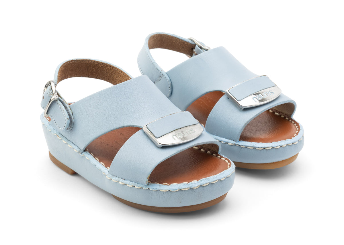Kids Leather Sandals Strap TS 404 NC - Artic-Blue