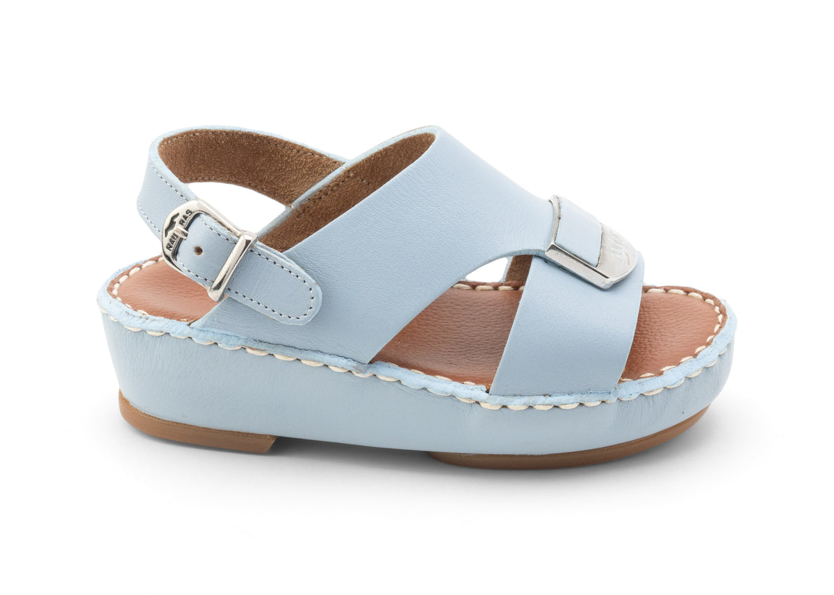 Kids Leather Sandals Strap TS 404 NC - Artic-Blue